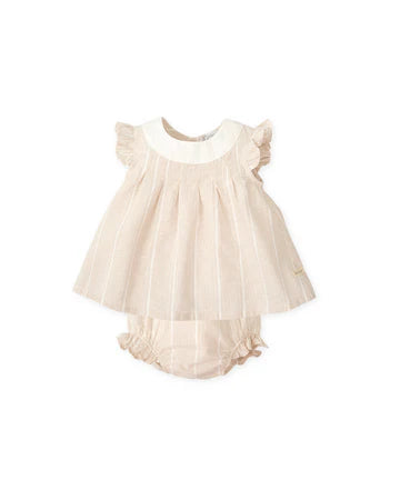 Tutto Piccolo VESTIDO CON BRAGUITA FIL A FIL ARENA