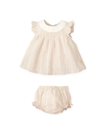Tutto Piccolo VESTIDO CON BRAGUITA FIL A FIL ARENA