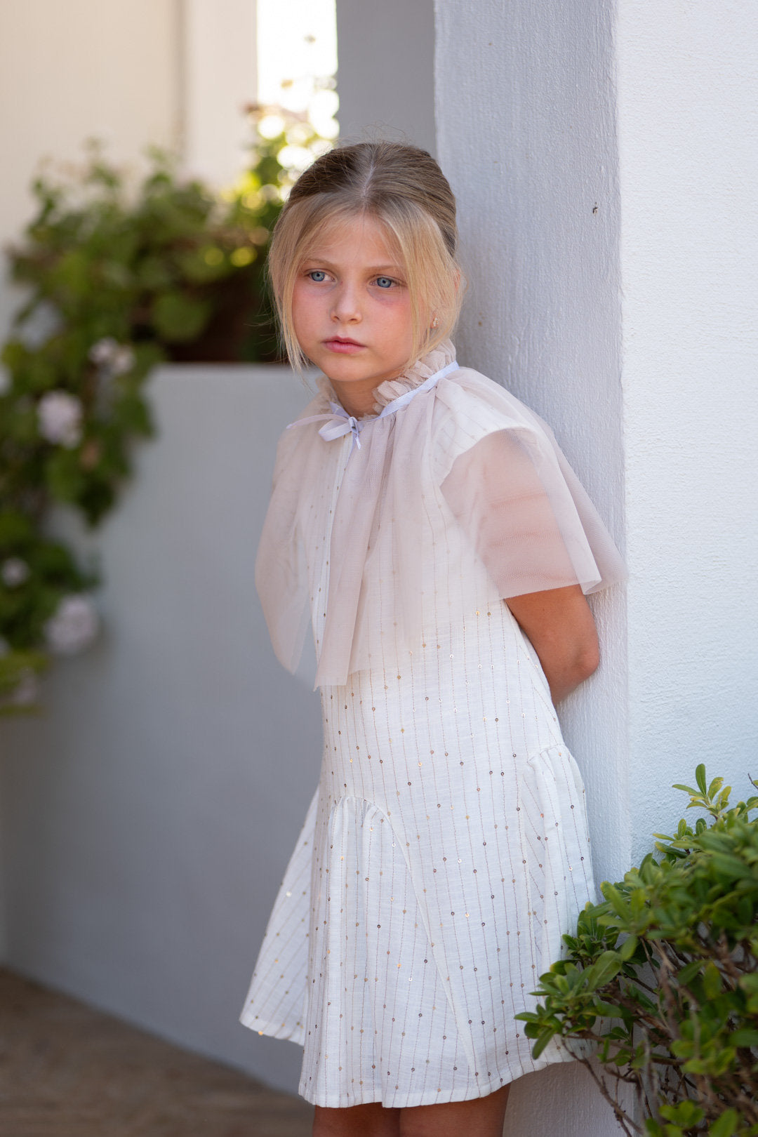 José Varón Vestido Dorado de Niña