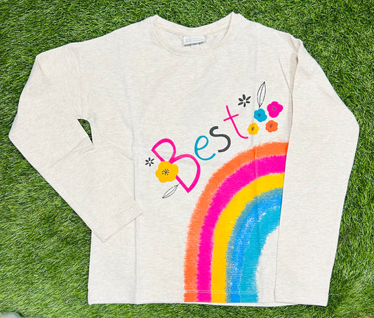 TucTuc Winter Flowers Camiseta Manga Larga Para Niñas
