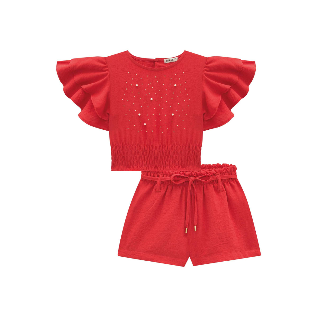 Infanti Air Flow Boxy Blouse and Shorts