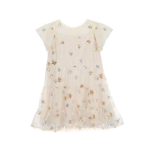 Isobella & Chloe Nutcracker Embroidered Tulle Dress