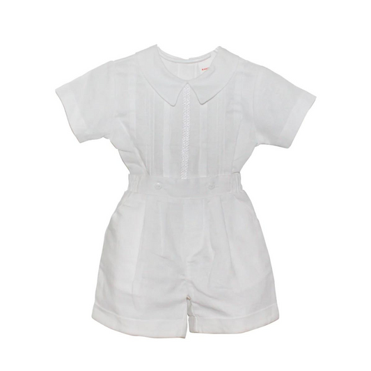 Karela Kids Twinkle Two Piece White Linen Set