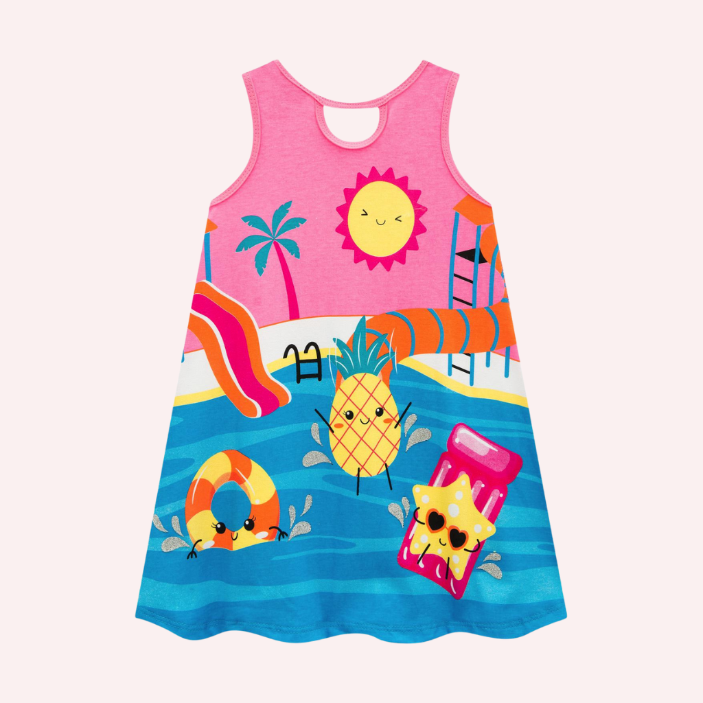 Kyly Pineapple Pool Party Dress