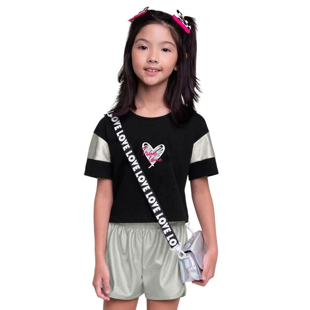 Kyly True Love Graphic T-Shirt and Shorts