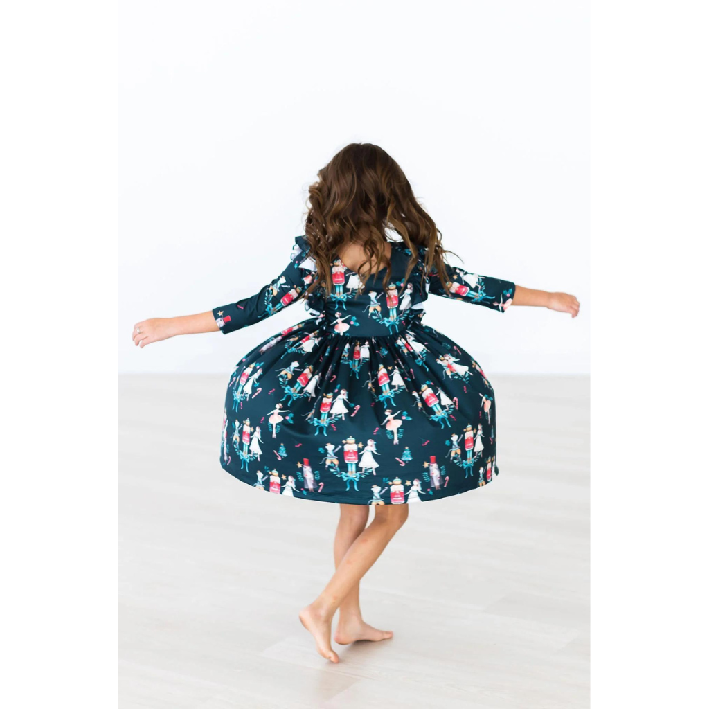 Mila & Rose Christmas Ballet Ruffle Twirl Dress