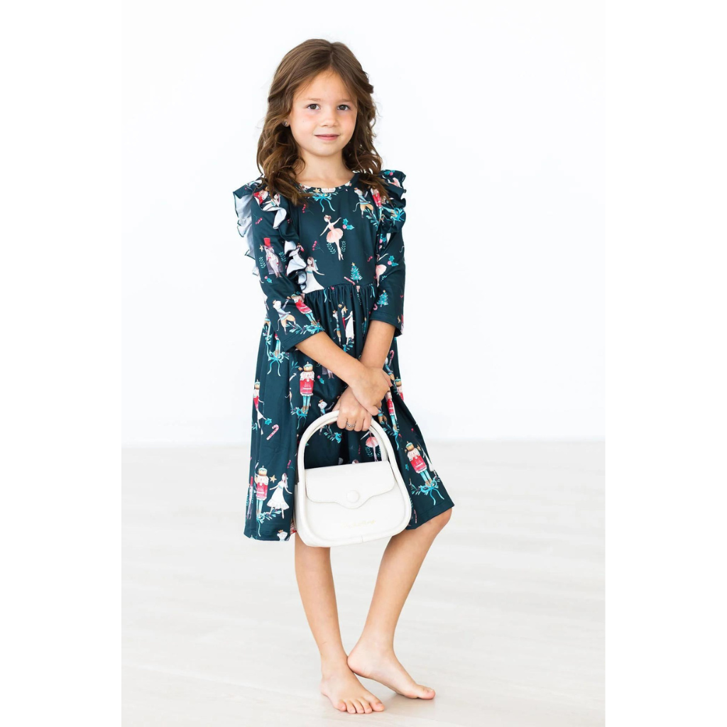 mila and rose christmas dresses Mila & Rose Christmas Ballet Ruffle Twirl Dress