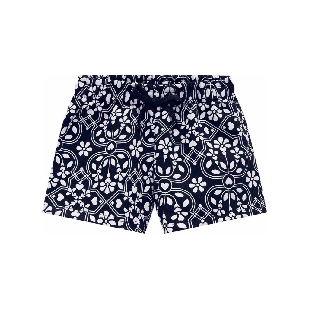 Milon Pretty Flowers Graphic T-Shirt and Cotton Printed Shorts