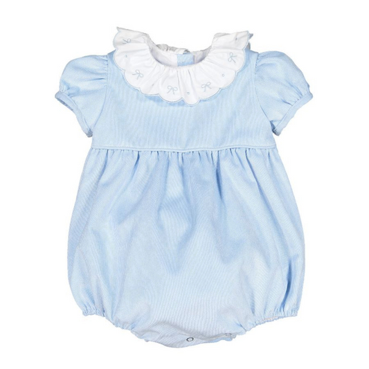 Sal & Pimenta Blush Corduroy Blue Romper