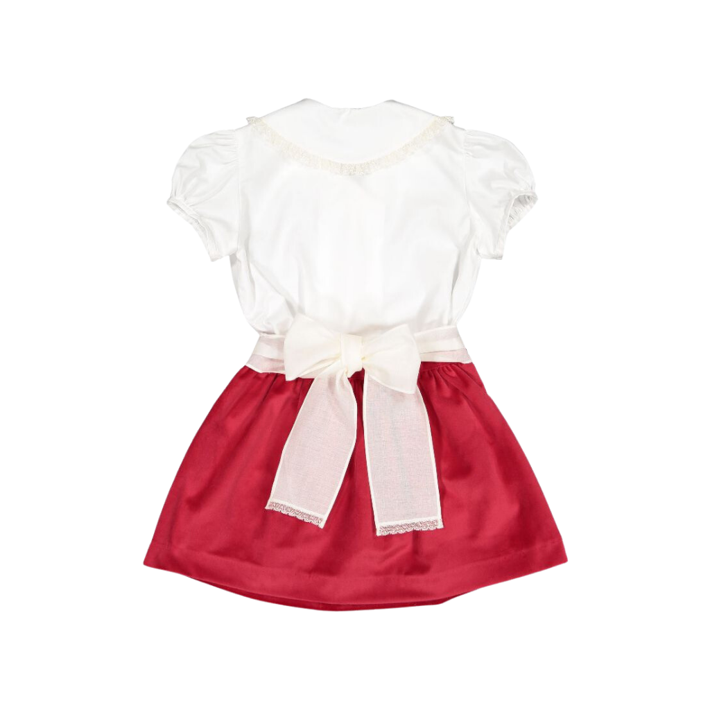 Sal & Pimenta Santa Red Velvet Girl Set