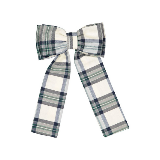 Sal & Pimenta Stone Tartan Big Hair Clip