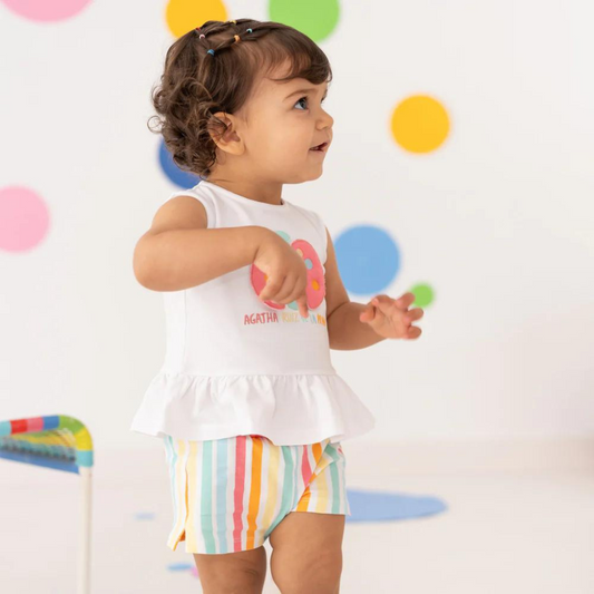 Agatha Ruiz De La Prada Multicolored Ladybug Shorts Set