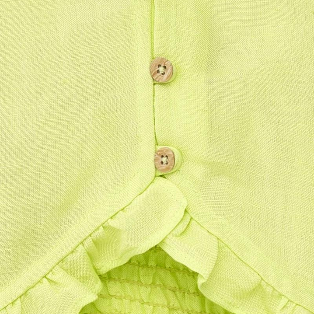 TucTuc Acid Bloom Green Poplin Jumpsuit