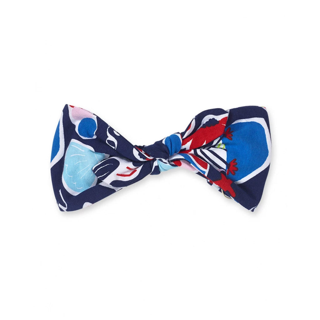 TucTuc Beach Day Blue Dot Printed Girls Headband