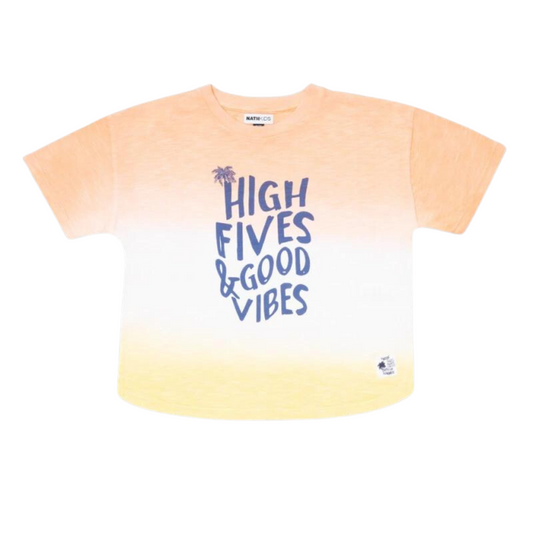 TucTuc Beach Days Yellow Orange Knit T-Shirt