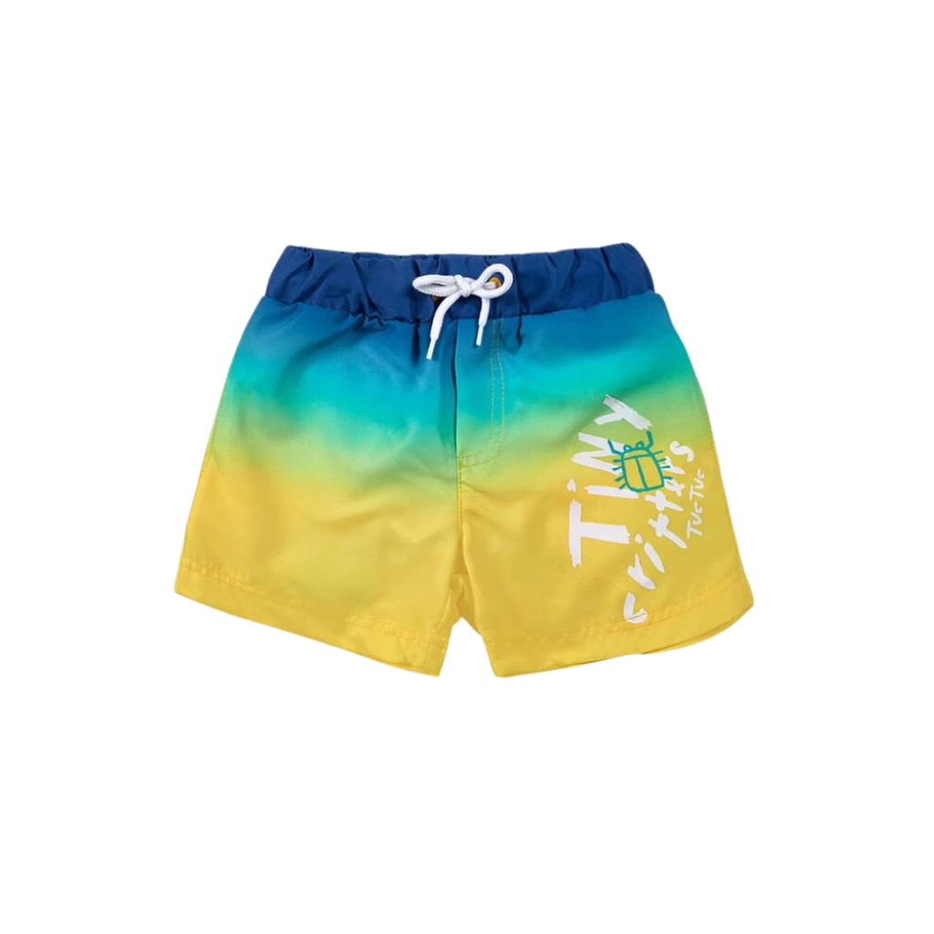 TucTuc Blue and Yellow Bermuda Shorts