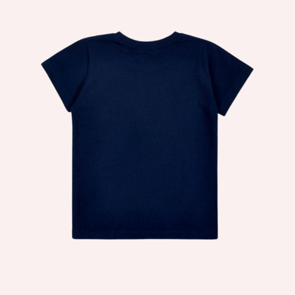 TucTuc NK Game Mode Navy Knit T-Shirt and Blue Swimtrunks