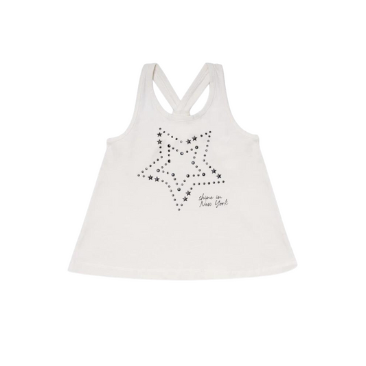 TucTuc NK One Day in NYC White Jersey Tank Top