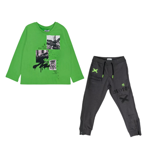 TucTuc NK Urban Activist Long Sleeves Knitted T-Shirt and Brooklyn Trousers