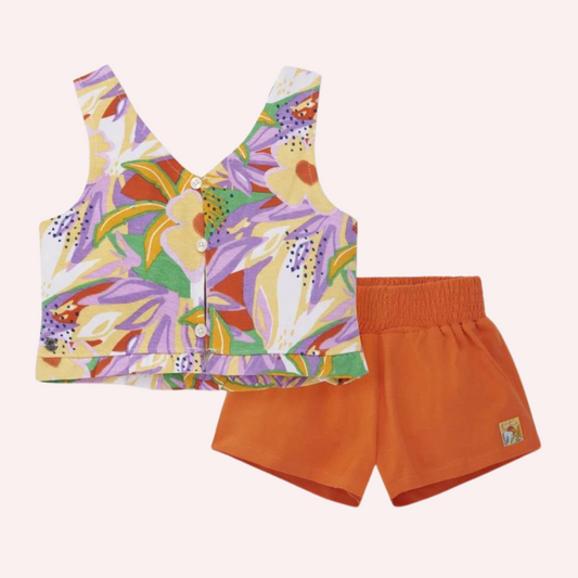 TucTuc Paradise Beach Orange Knit Set