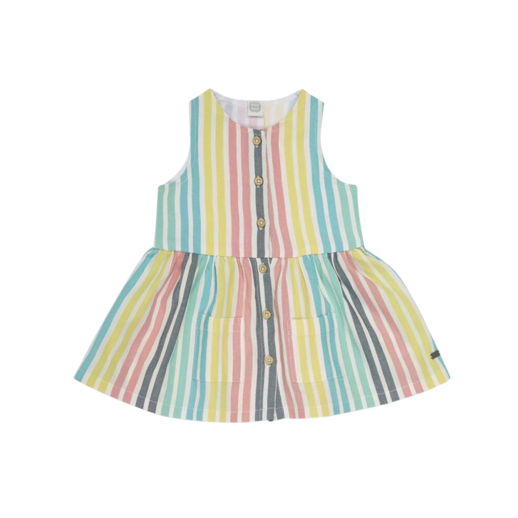 TucTuc Treasure Island Multicolored Poplin Dress