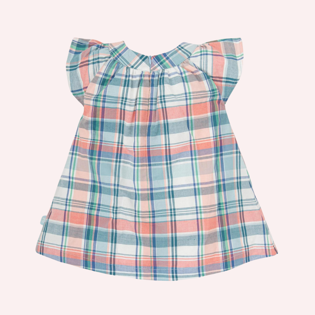 Tutto Piccolo Aquamarine Bow Dress