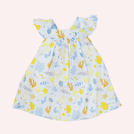 Tutto Piccolo B. Bowling SKy Blue Dress