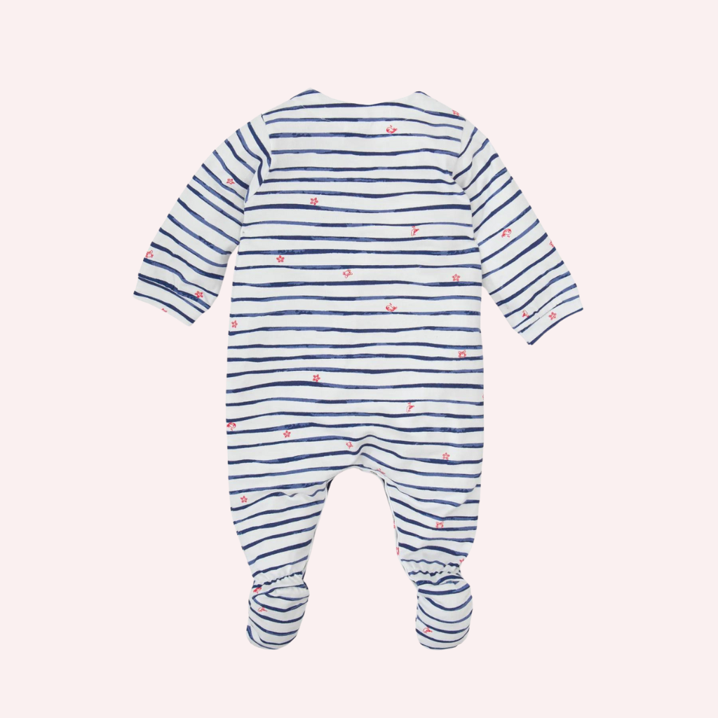 Tutto Piccolo Blue Whale Long Sleeves BabyRomper