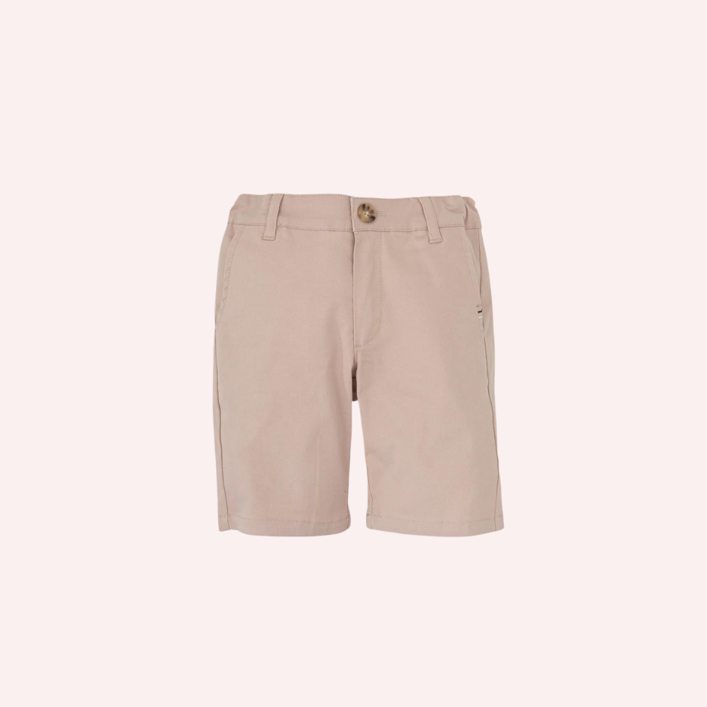 Tutto Piccolo Navy Polo and Sand Bermuda Shorts