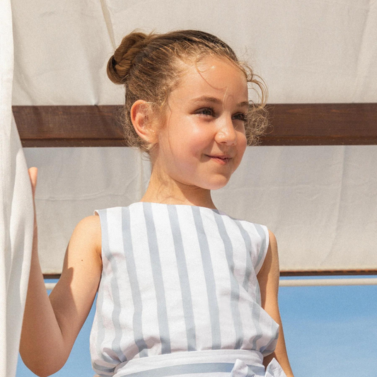 Tutto Piccolo Porcelain Blouse and Skirt Set