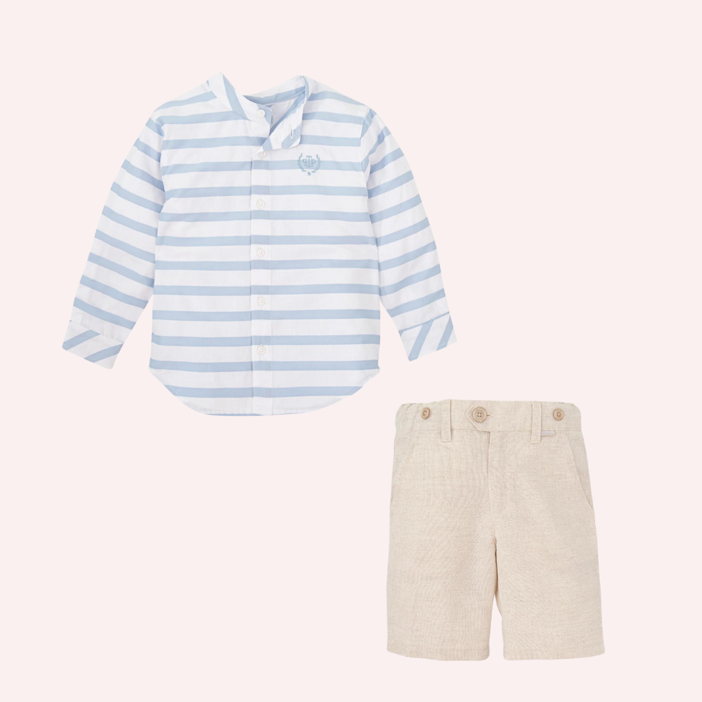 Tutto Piccolo Porcelain Shirt and Sand Bermudas