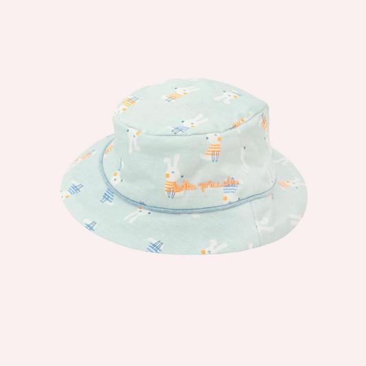 Tutto Piccolo Sea Green Bunny Bucket Hat