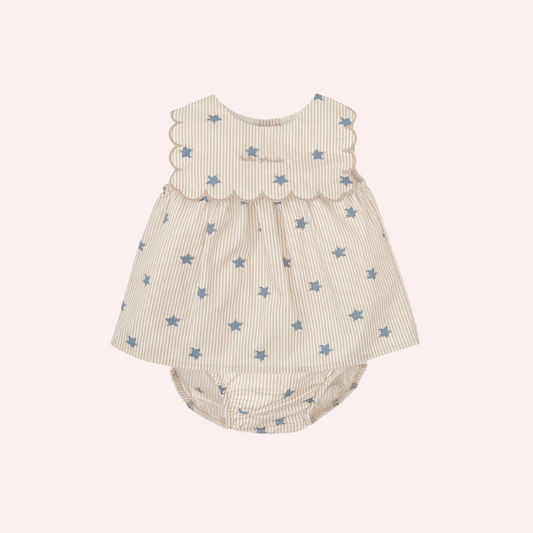 Tutto Piccolo Stars Dress with Briefs