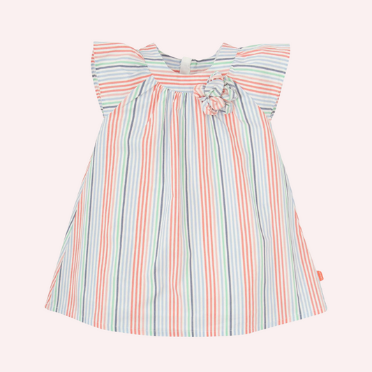 Tutto Piccolo Striped Coral Dress