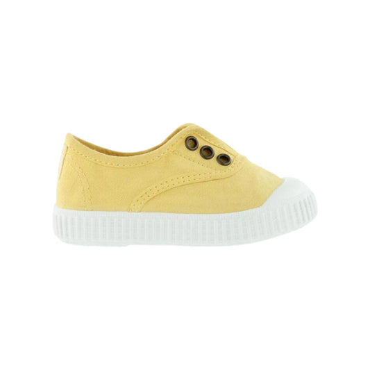 Victoria Shoes Canvas Elastic Plimsoll - Maiz