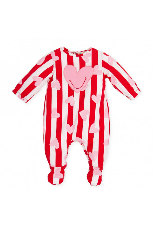 Agatha Ruiz De La Prada Red Hearts Romper Suit