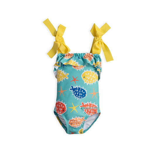 Agatha Ruiz De La Prada Mallot Swimsuit Verde Marino