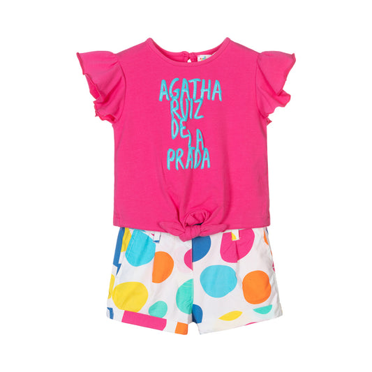 Agatha Ruiz De La Prada Set Camisa y Pantalón Polkadot