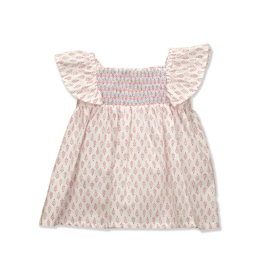 Babidu Dress with Ruffled Sleeves IDÚN - Pink