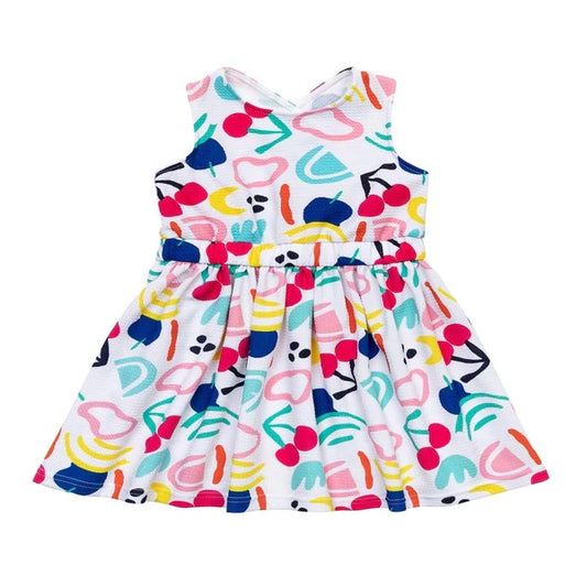 Minoti Toddler Girls Fruits Printed Dress