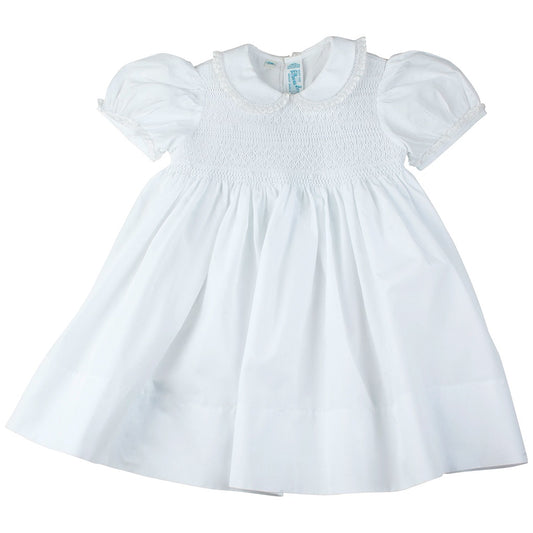 Feltman Bros Girls Lacy Smocked Dress