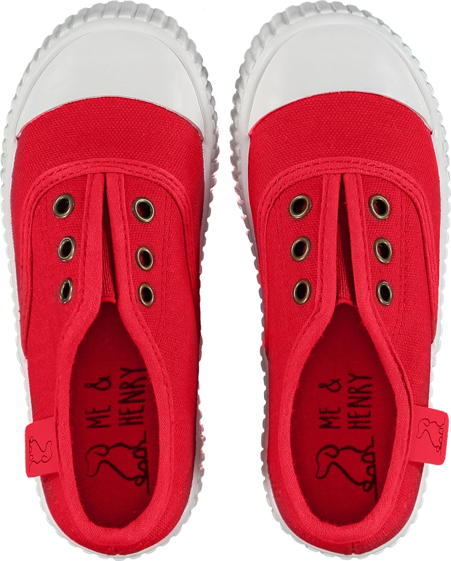 Me & Henry Montauk Canvas Plimsoll - Red