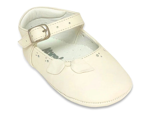 Karela Kids Zapatillas de Cuero Ivory