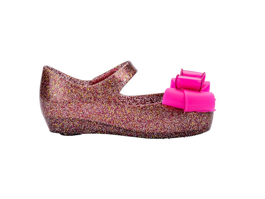 Mini Melissa Ultragirl Sweet IX Baby Clear Glitter/Pink