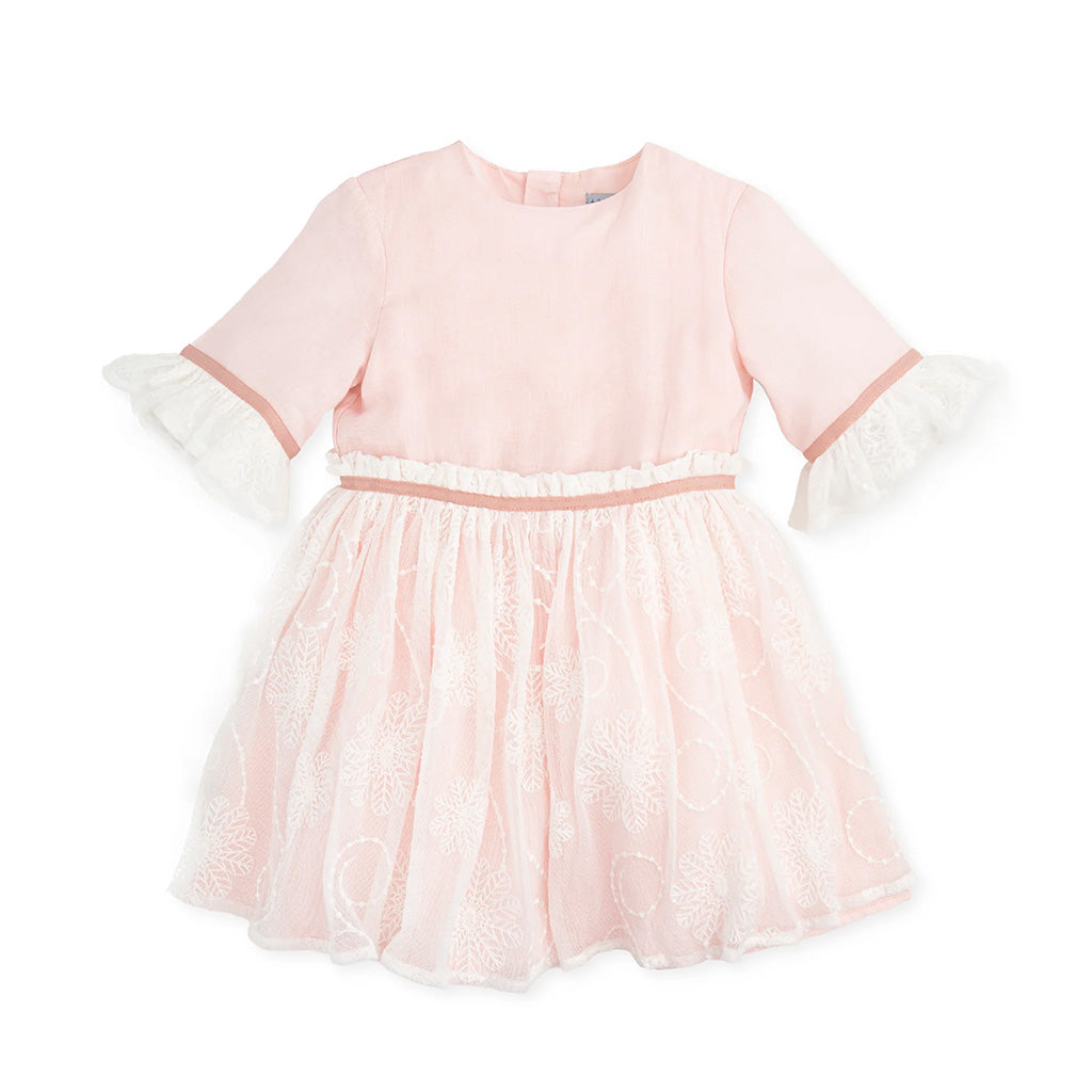 Tutto Piccolo French Sleeves Dress - Petal