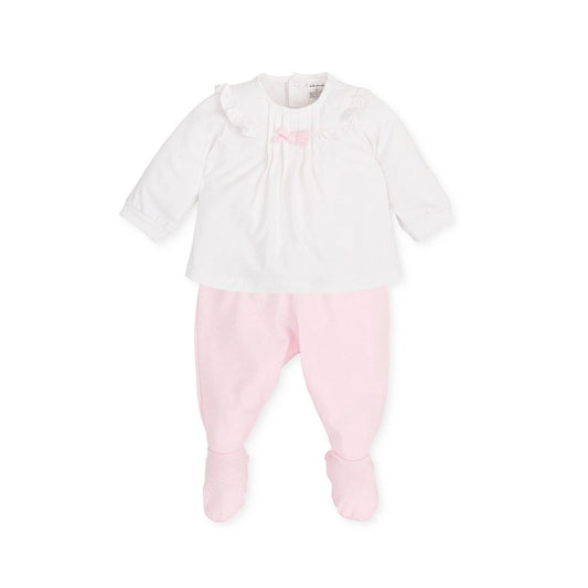 Tutto Piccolo Pijama with Feet 2 Piece Set - Pink