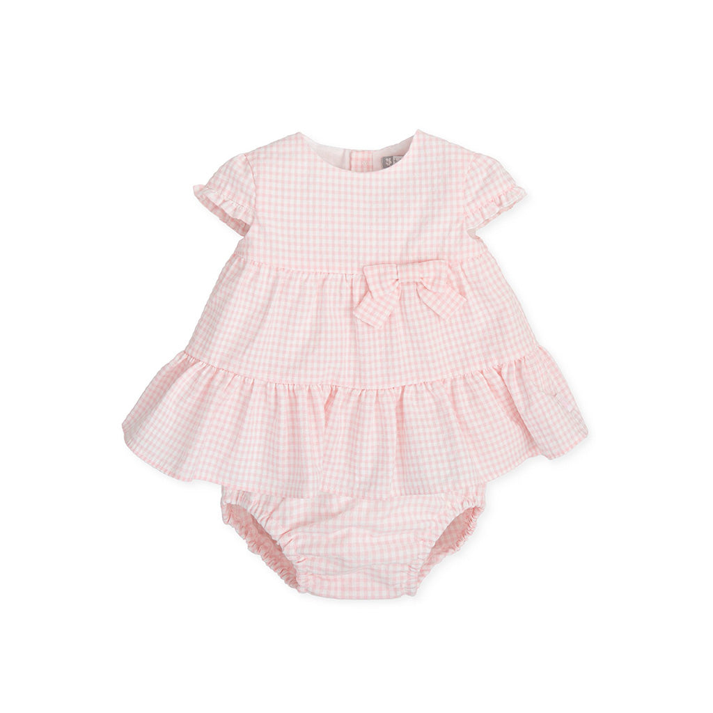 Tutto Piccolo Short Sleeves Dress with Briefs - Pink