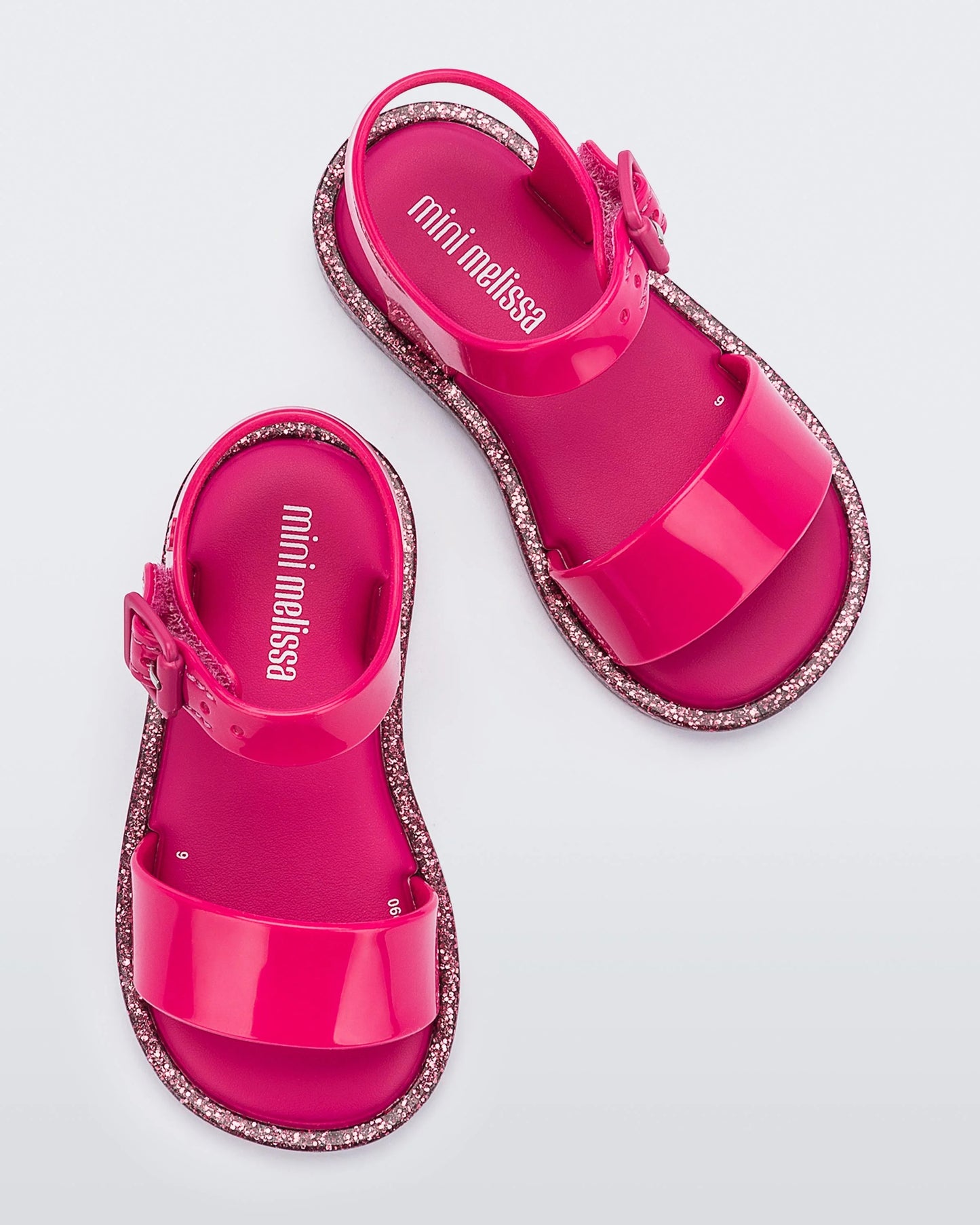 Mini Melissa Mar Sandal III BB Pink Glitter