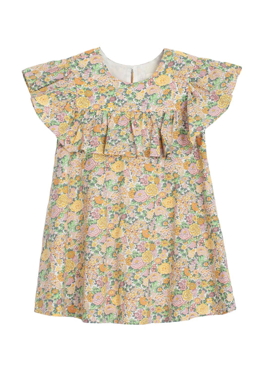 Mabel & Honey Golden Glow Floral Woven Dress